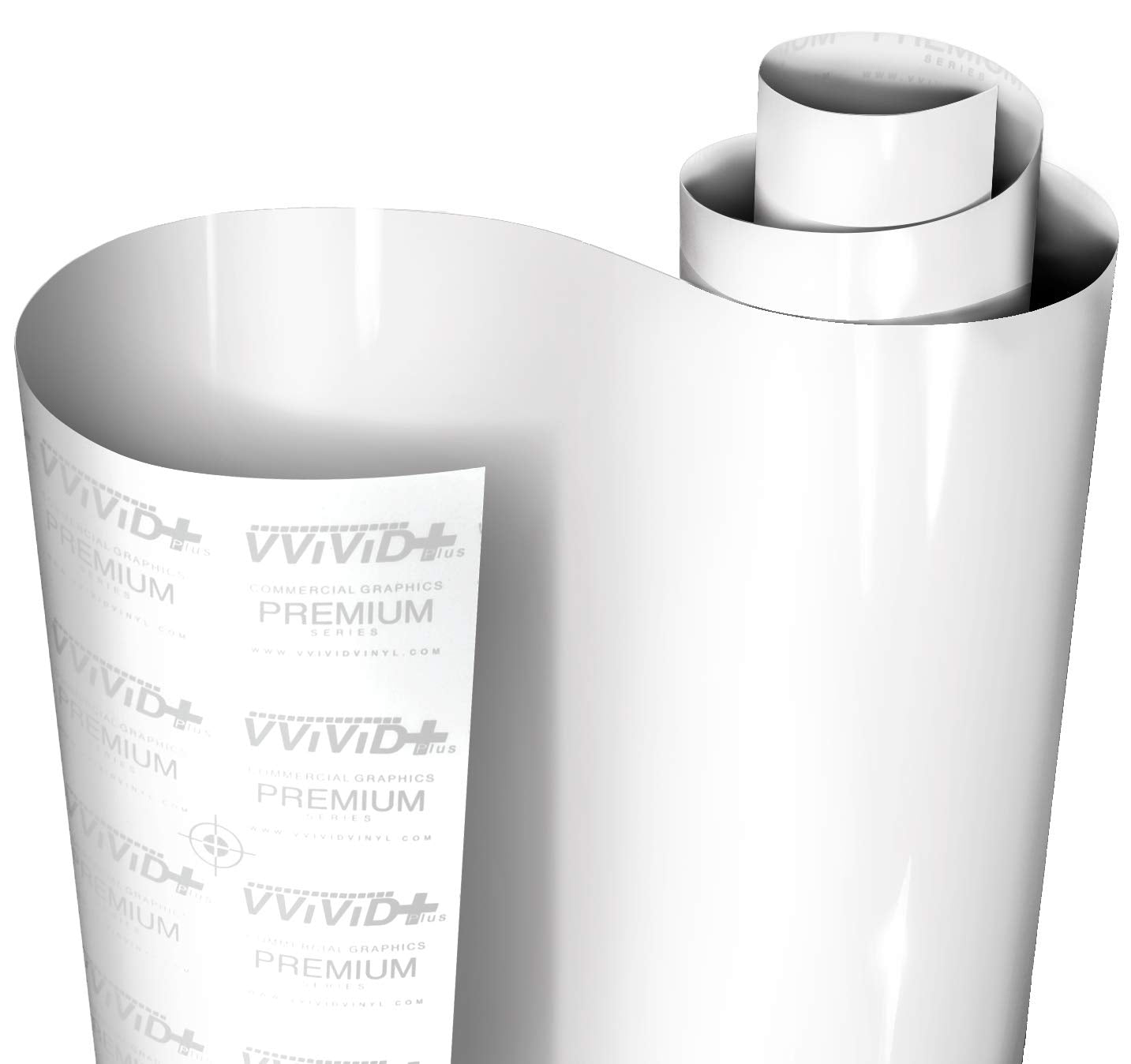 VViViD Ultra Gloss film roll showing a mirror-like finish ready for paint replacement