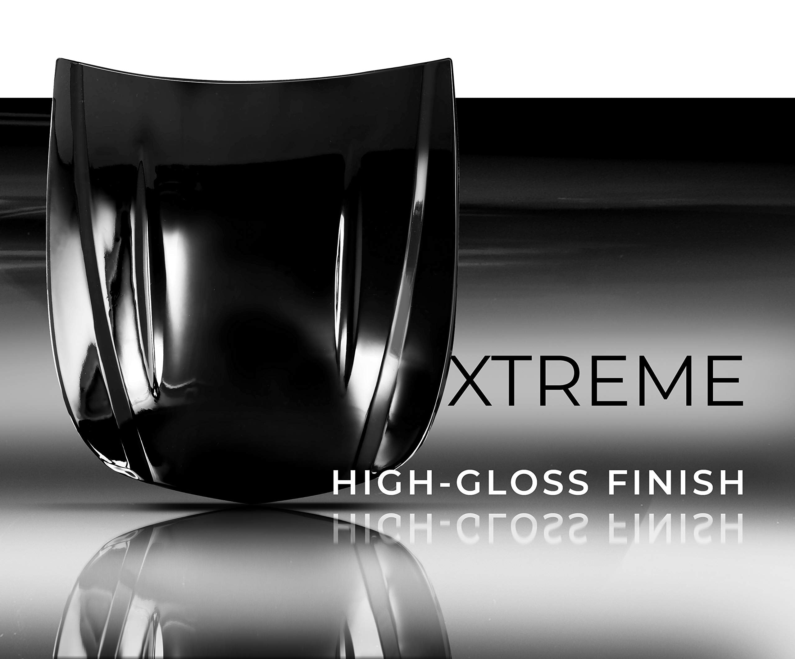 Micro air-release detail on VViViD Ultra Gloss piano black film