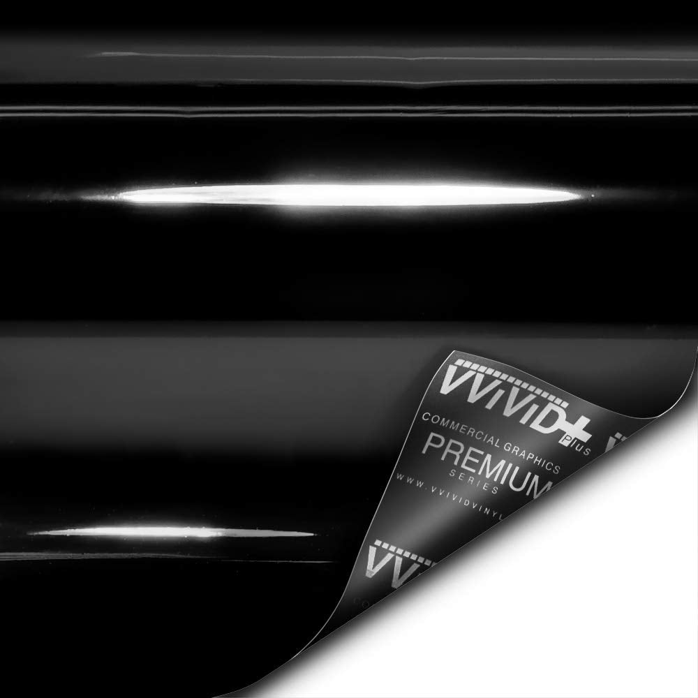 VViViD Ultra Gloss piano black vinyl packaging ready to use