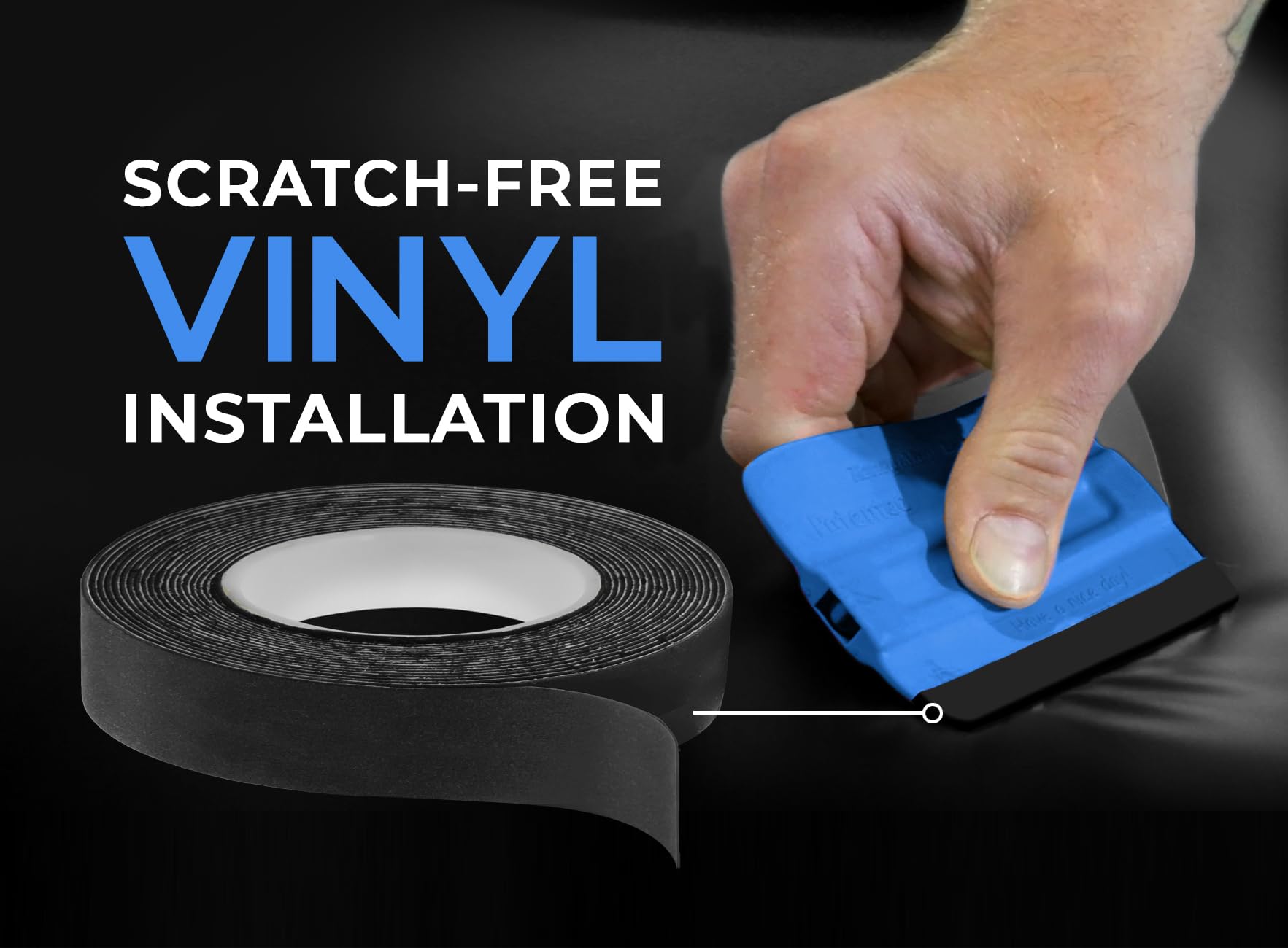 vvivid window tint installation with felt edge to prevent scratches