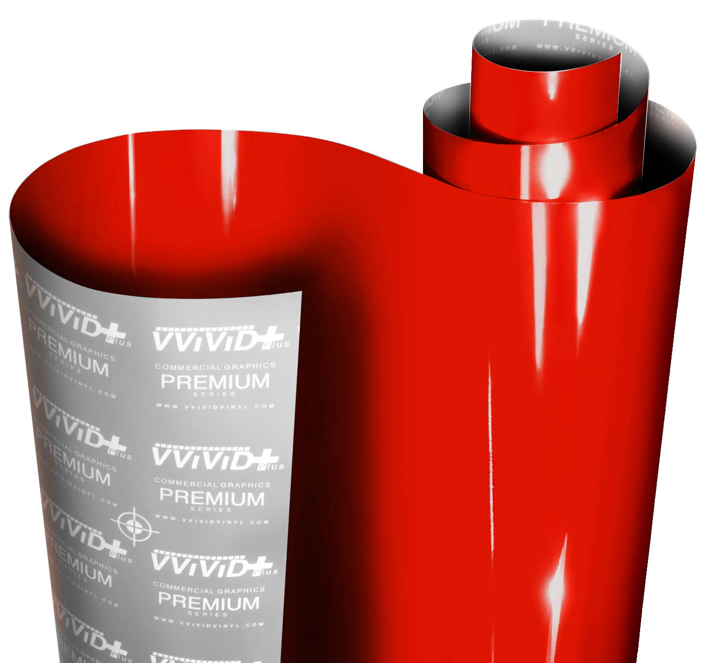 VViViD Ultra Gloss Racing Red wrap with showroom-like finish on a car panel