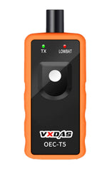 VXDAS front view of the TPMS tool showing compact design and portability