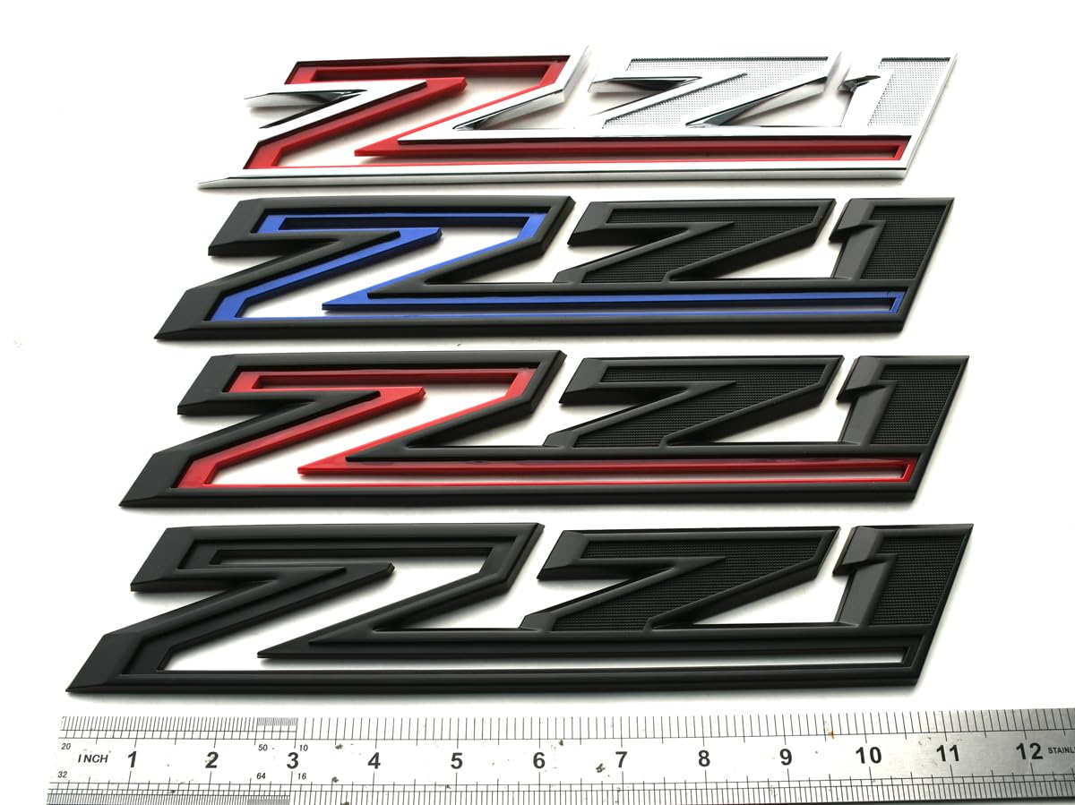 Two-pack Z71 badges for Silverado, ideal for paired branding on both ends.