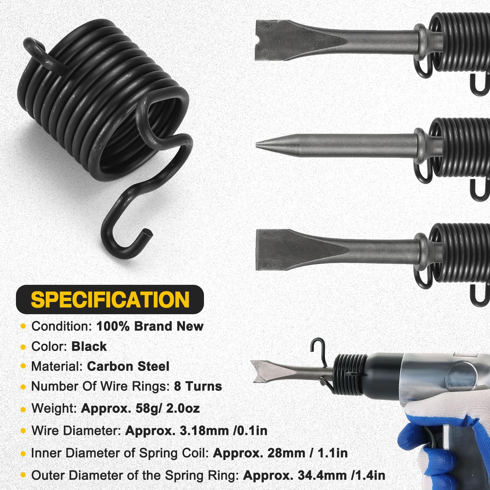 VYH bolt breaker end with 1/2-inch square drive for impact sockets.