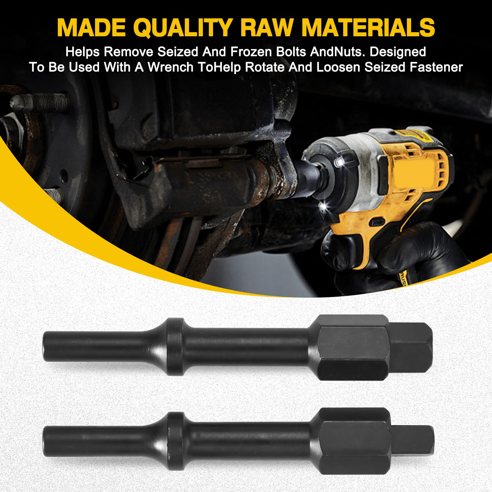 VYH built-in hex wrench on shaft for added leverage.