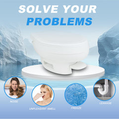 Vypart RV toilet valve seal with rubber flange for secure odor control.