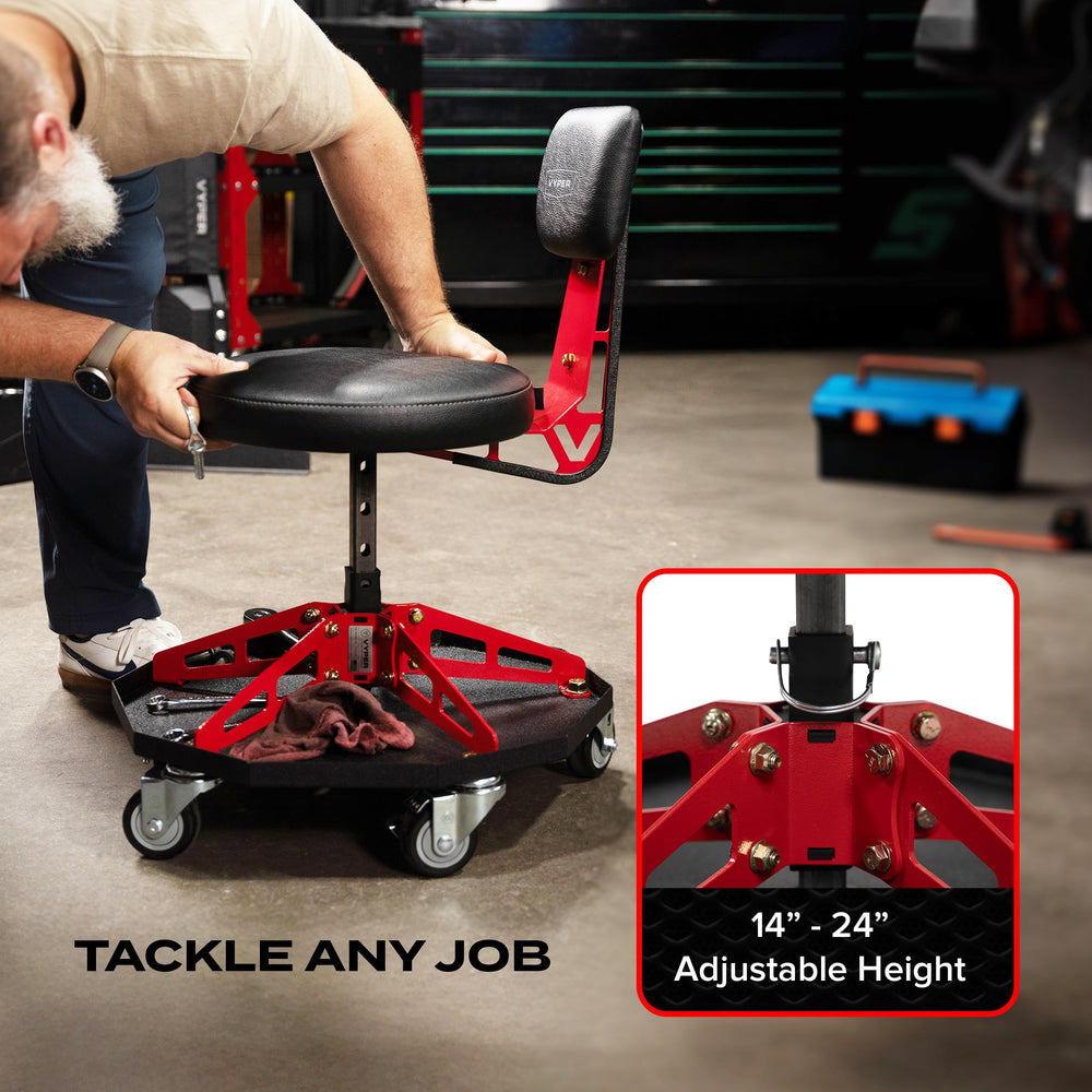 Vyper shop chair ideal for automotive DIY sessions