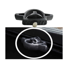 VZB bed cleat anchor installed on side rails demonstrates secure fit and flexibility