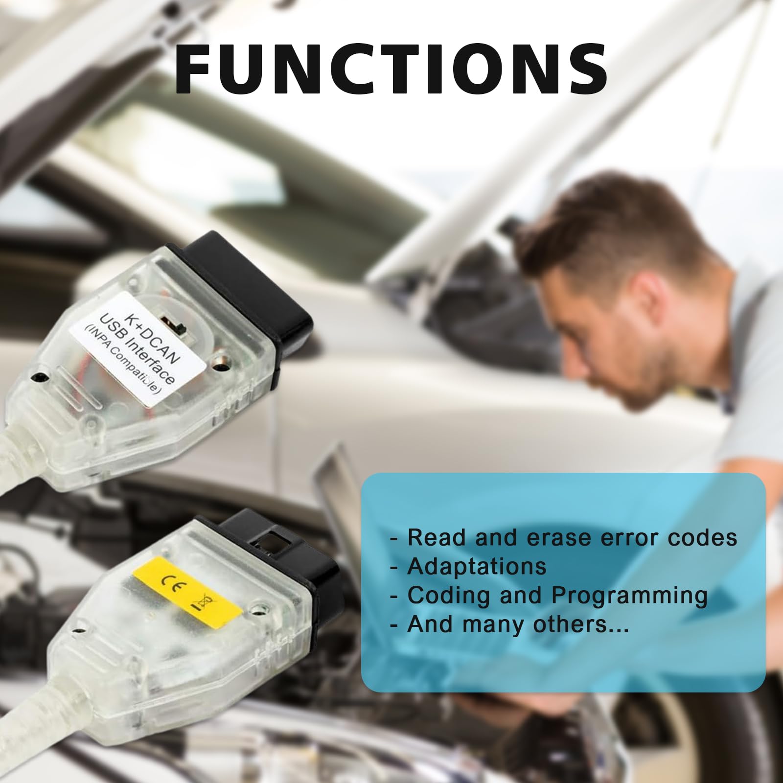 VZG K+CAN reads and clears codes for BMW diagnostics.
