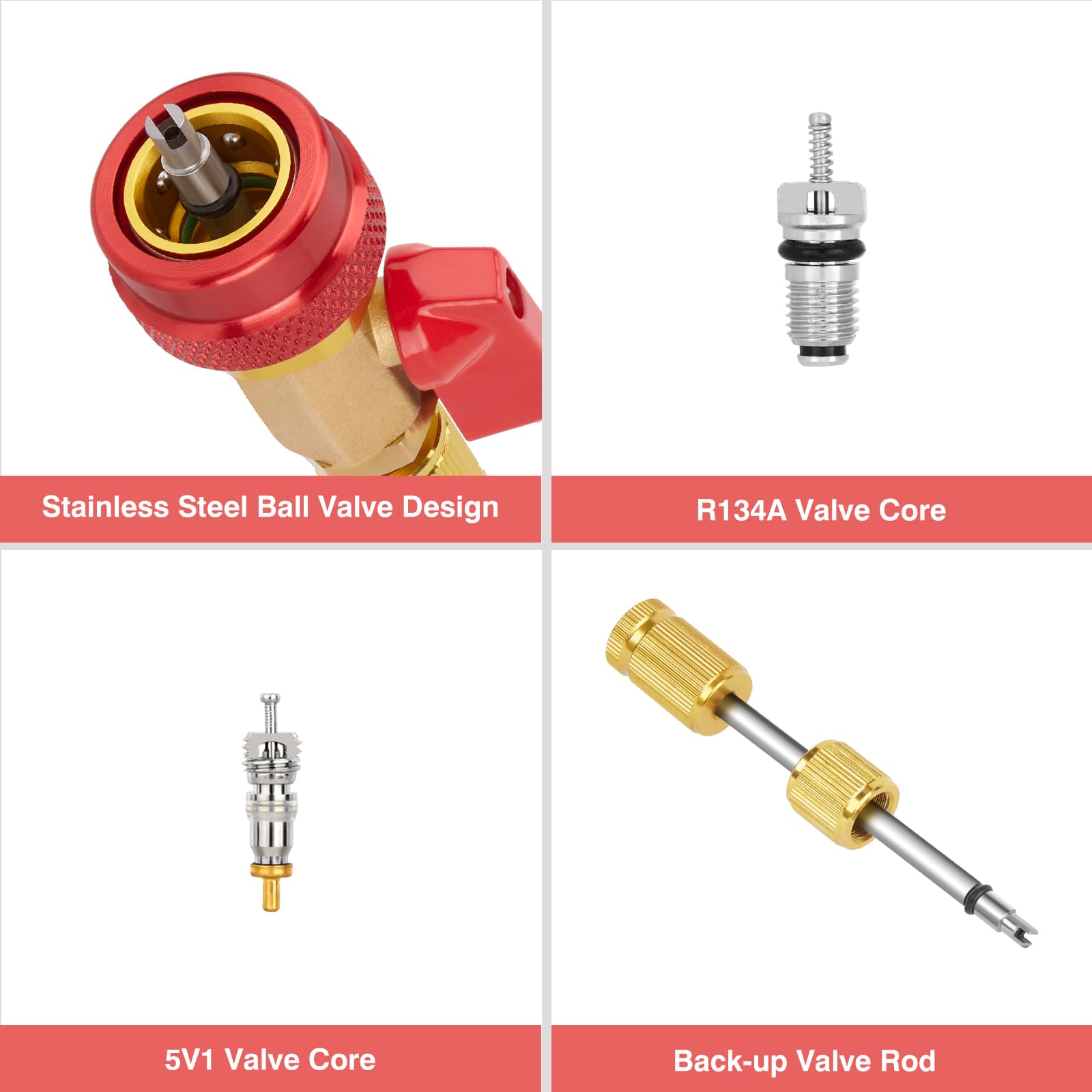 WADEO valve core remover kit in package for easy setup.