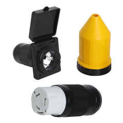 Wadoy 50A RV power inlet receptacle for rugged outdoor power connections