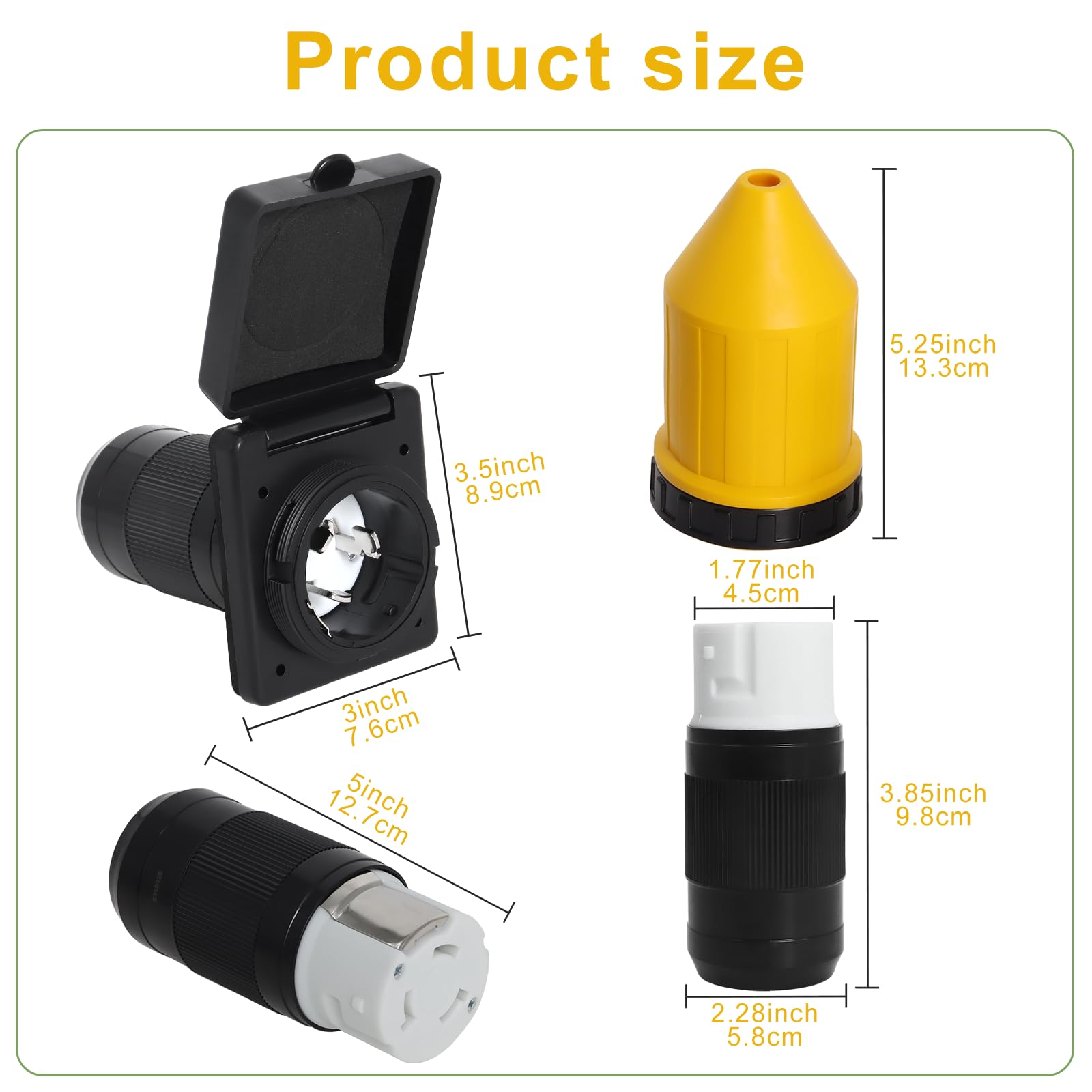 Wadoy female twist-lock connector ensures secure weatherproof mating