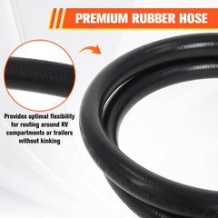 Wadoy LP hose with 3 ft length ready for RV setups.