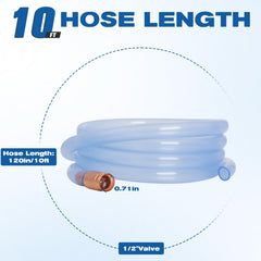Wadoy Safety Siphon Hose, 10 ft, ideal as backup for emergencies
