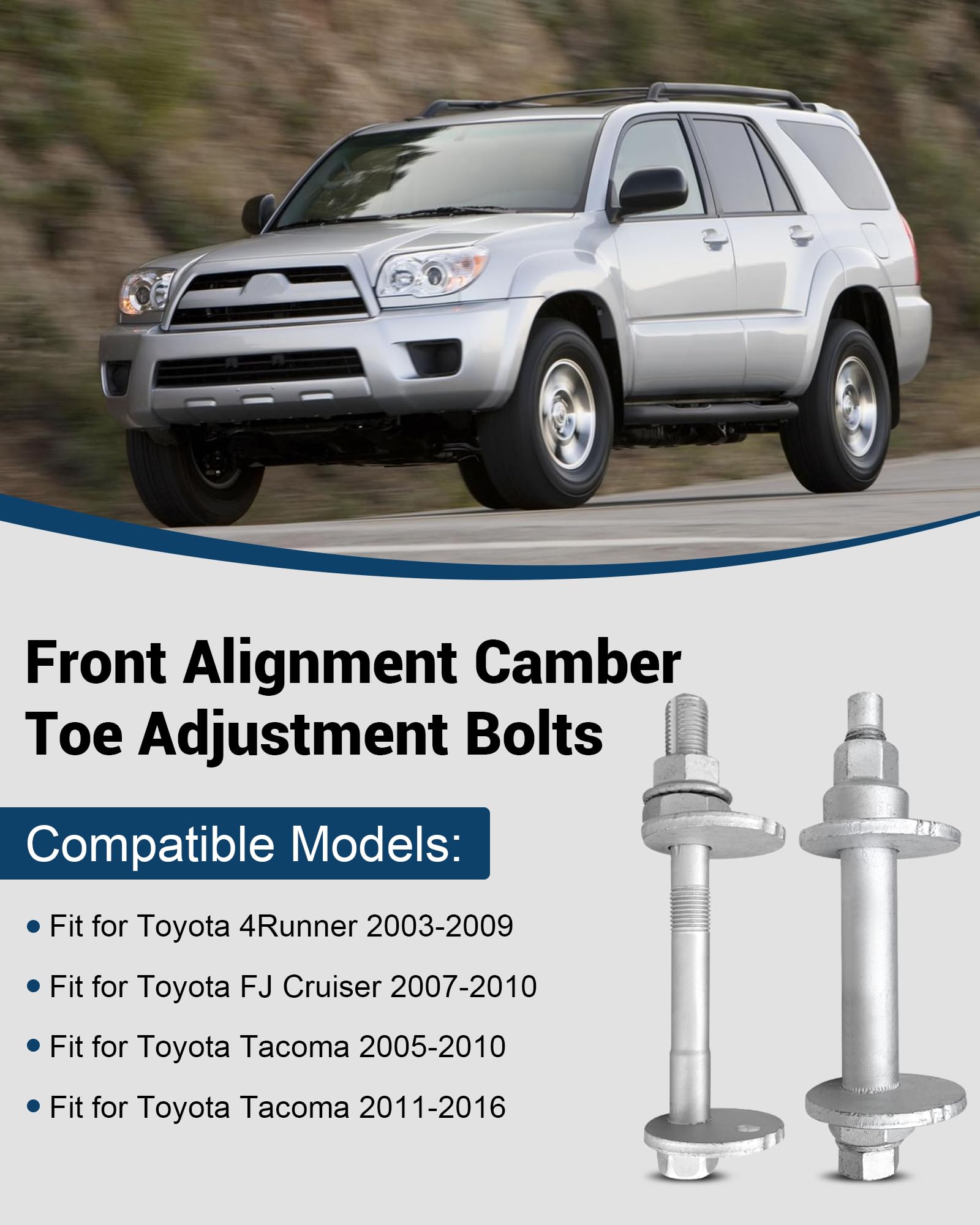 WADYDZMFCF cam plate nuts and washers pack for secure camber adjustments