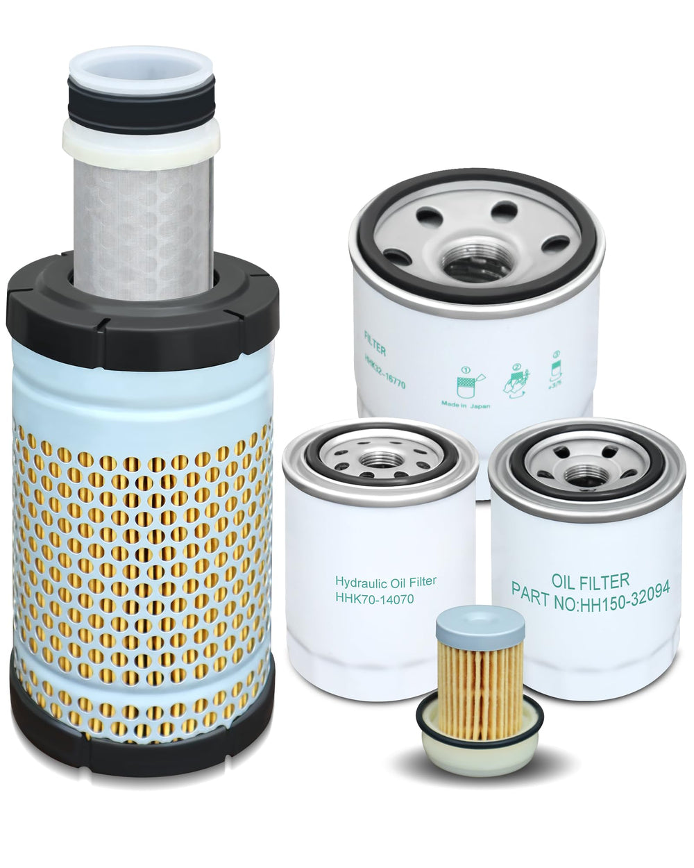 WADYDZMFCF oil filter HH150-32094 for Kubota RTV-X1140 keeps oil clean for smoother operation
