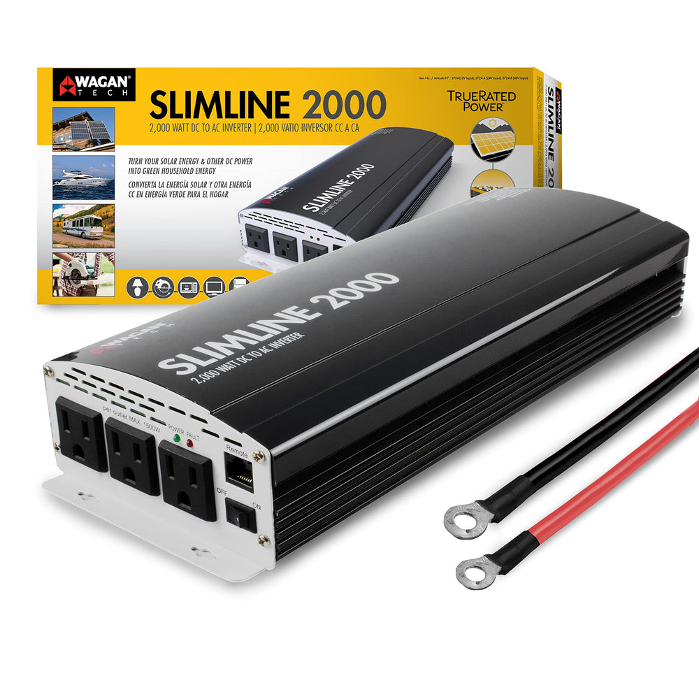 Wagan EL3724 slimline-compact design powers devices on the go.