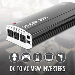Wagan EL3724 three-ac-outlets allow multiple electronics simultaneously.