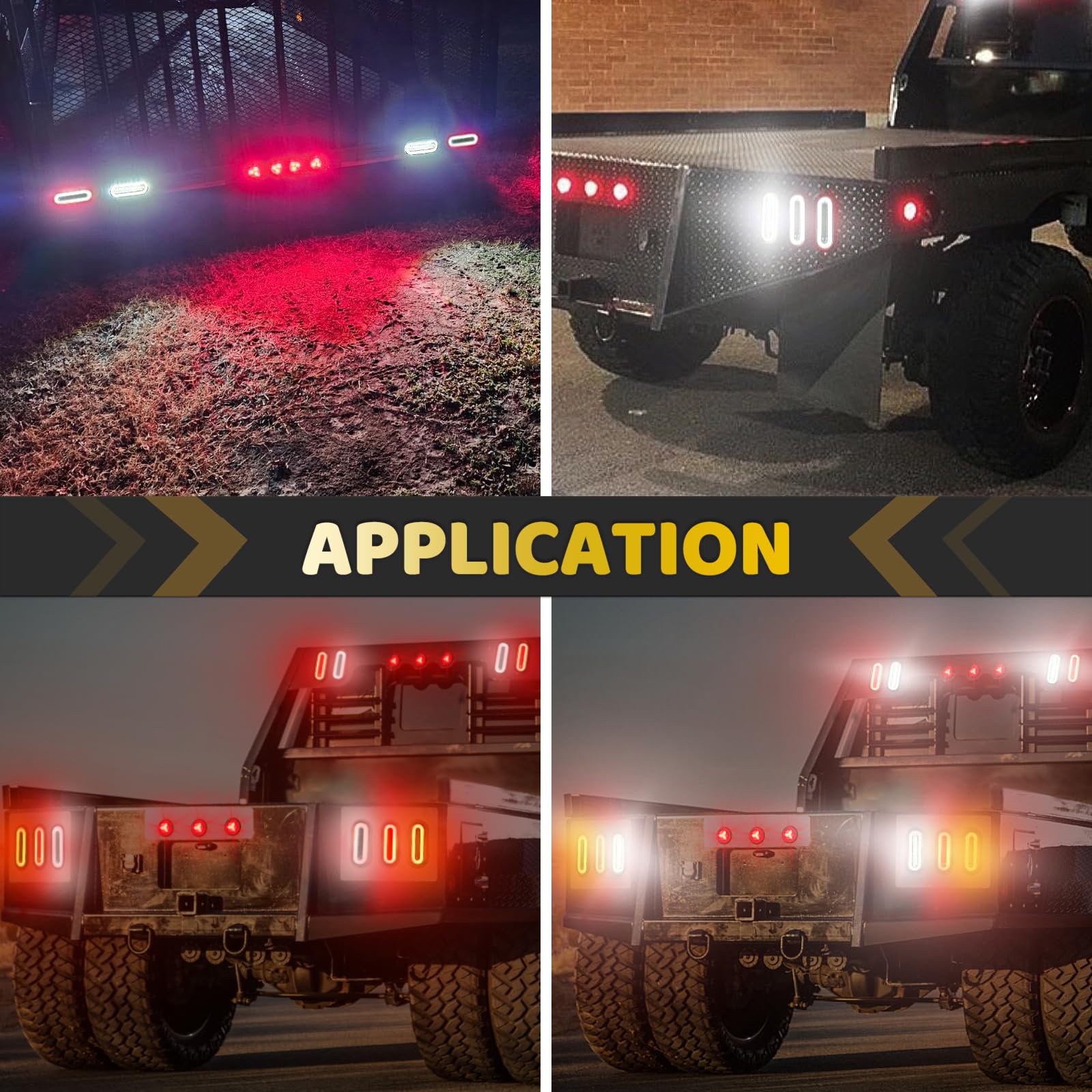 DC 12V WahMOTOTin tail light suitable for trucks, trailers, and utility vehicles