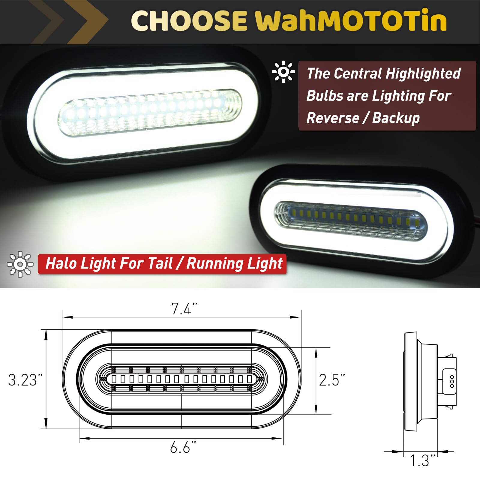 Rubber grommet included with WahMOTOTin light for a tight seal
