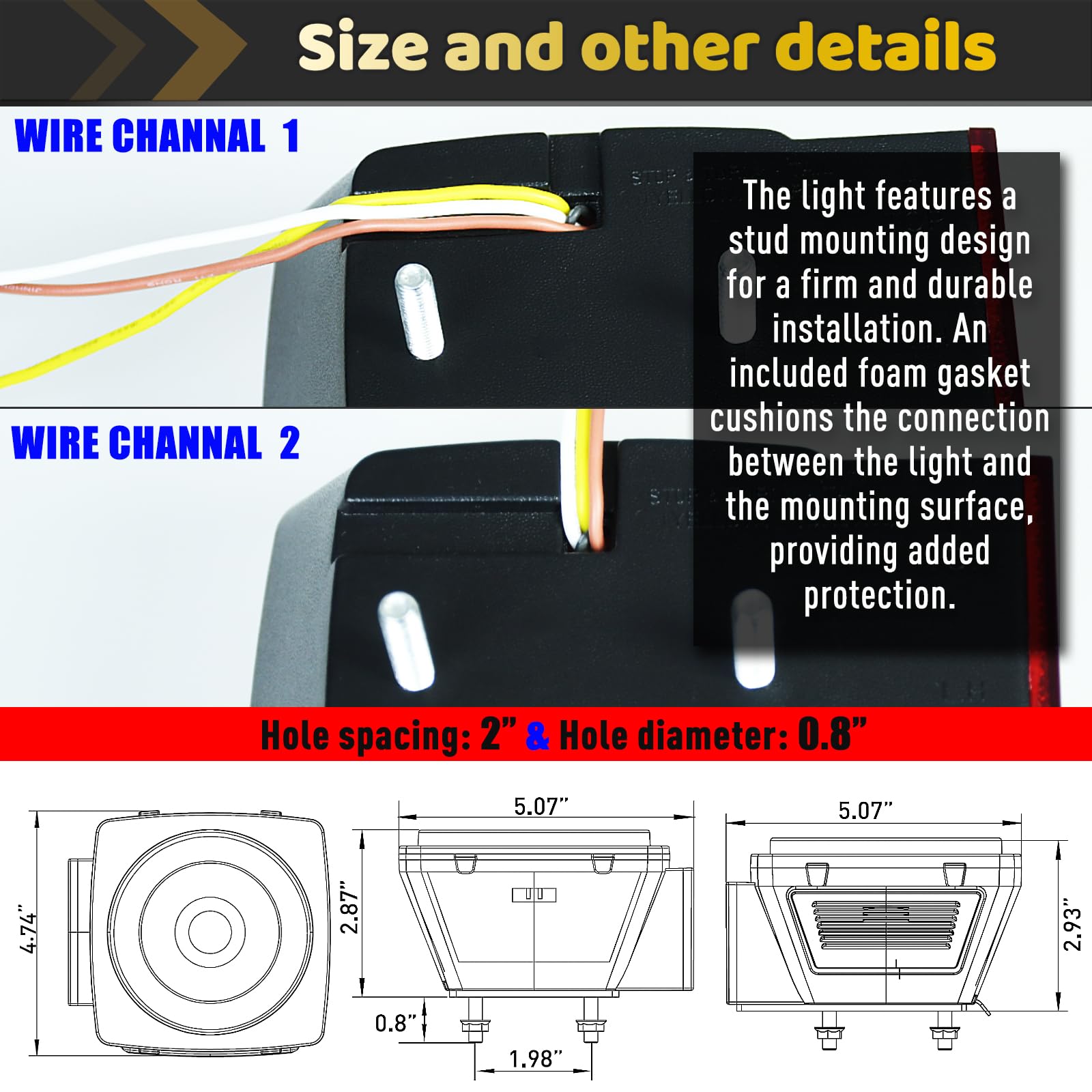 WahMOTOTin side and rear reflector improves visibility from multiple angles.