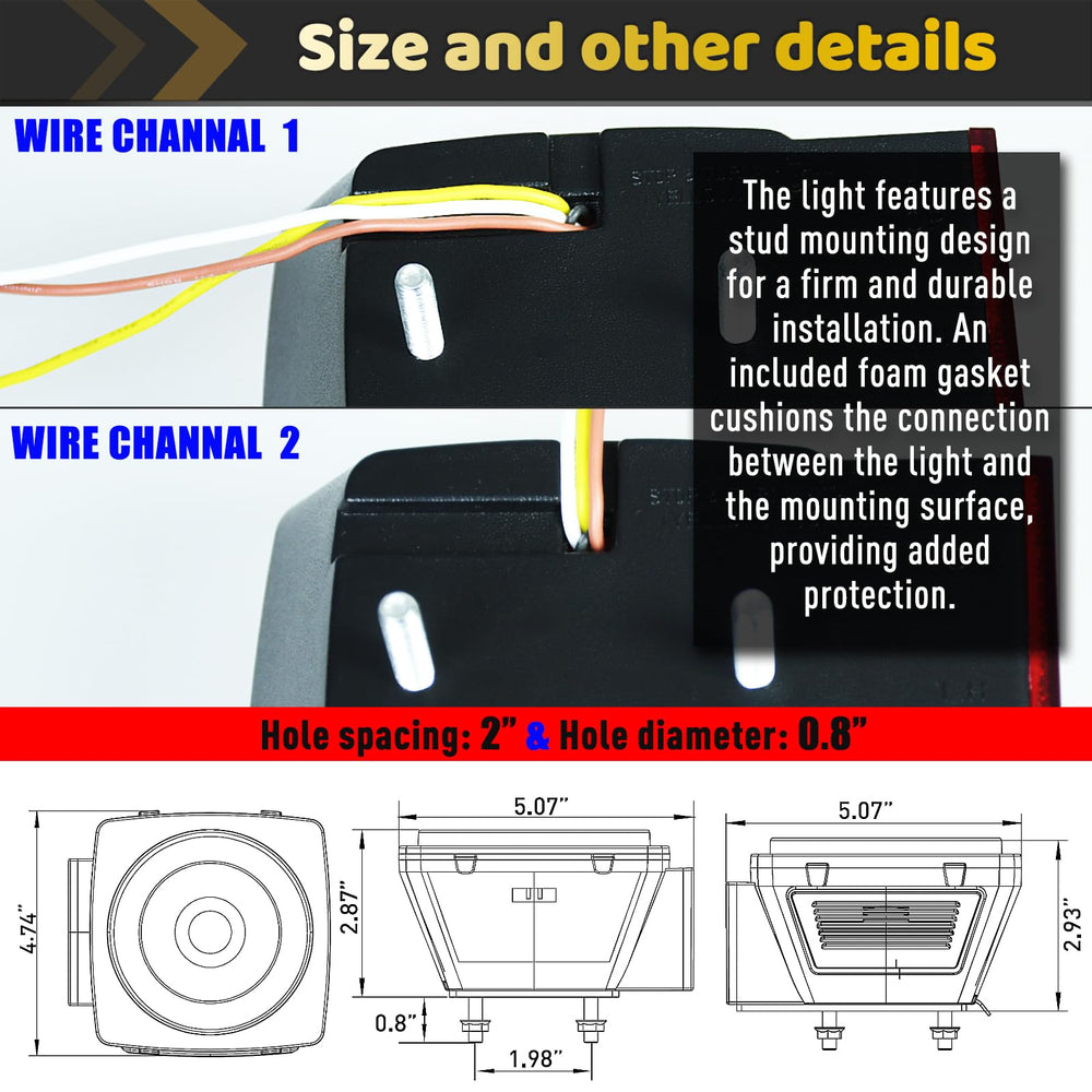 WahMOTOTin side and rear reflector improves visibility from multiple angles.