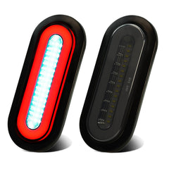 WahMOTOTin smoked-lens 6-inch oval 52LED LED assembly boosts trailer visibility at night