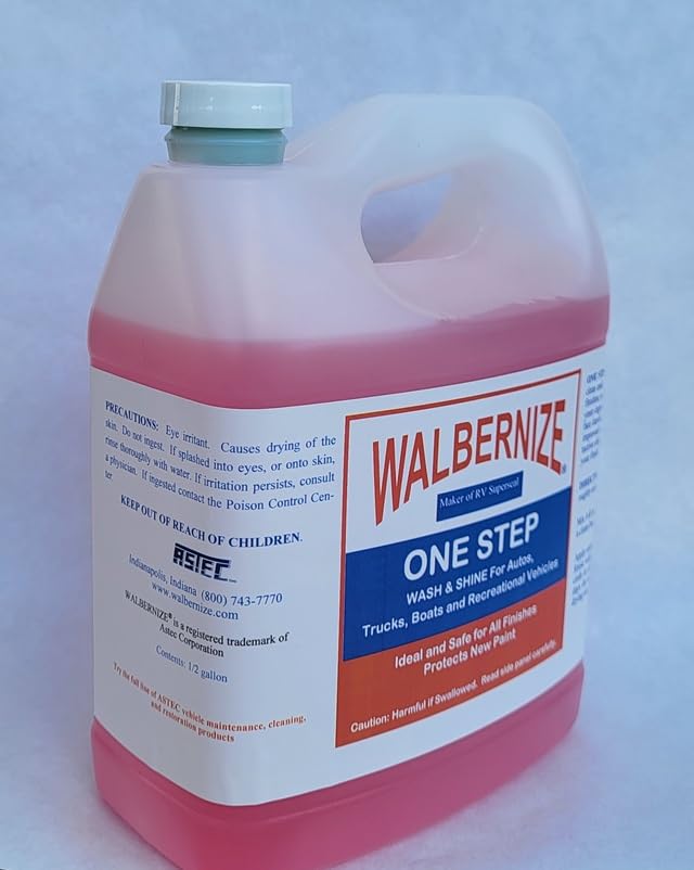 Walbernize One Step Wash and Shine Concentrate foaming suds lift dirt for fast, glossy results