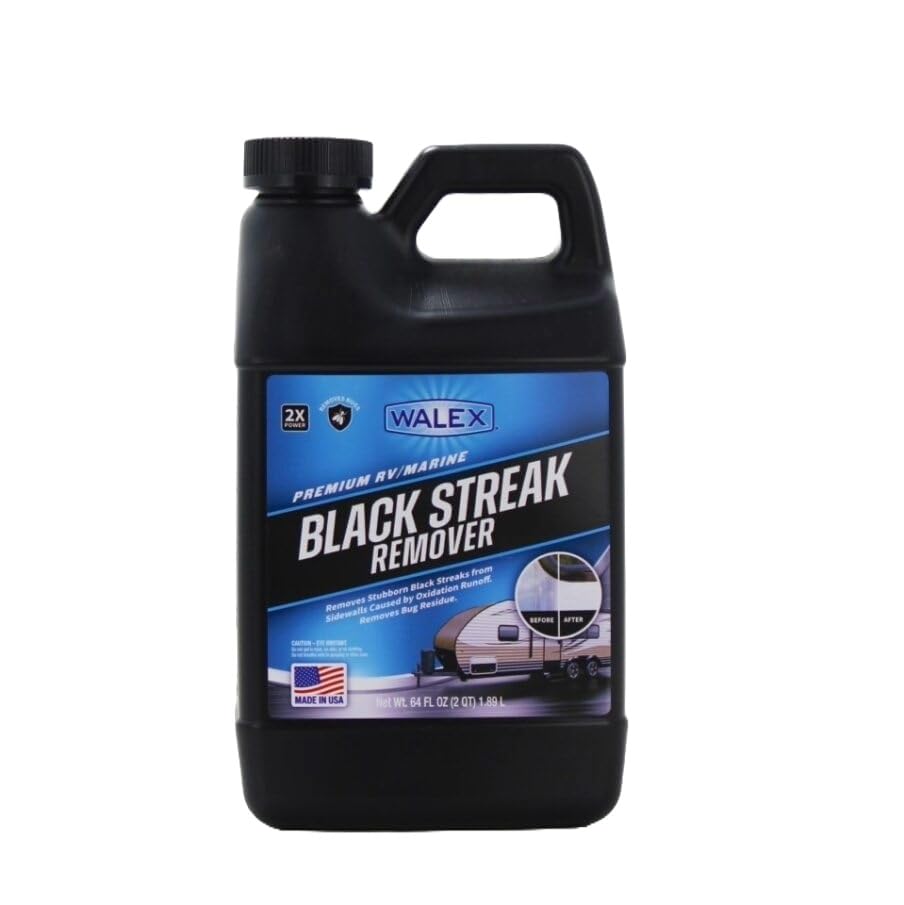 Walex Premium Black Streak Remover bottle 64oz in view, ready for exterior cleaning and stain removal
