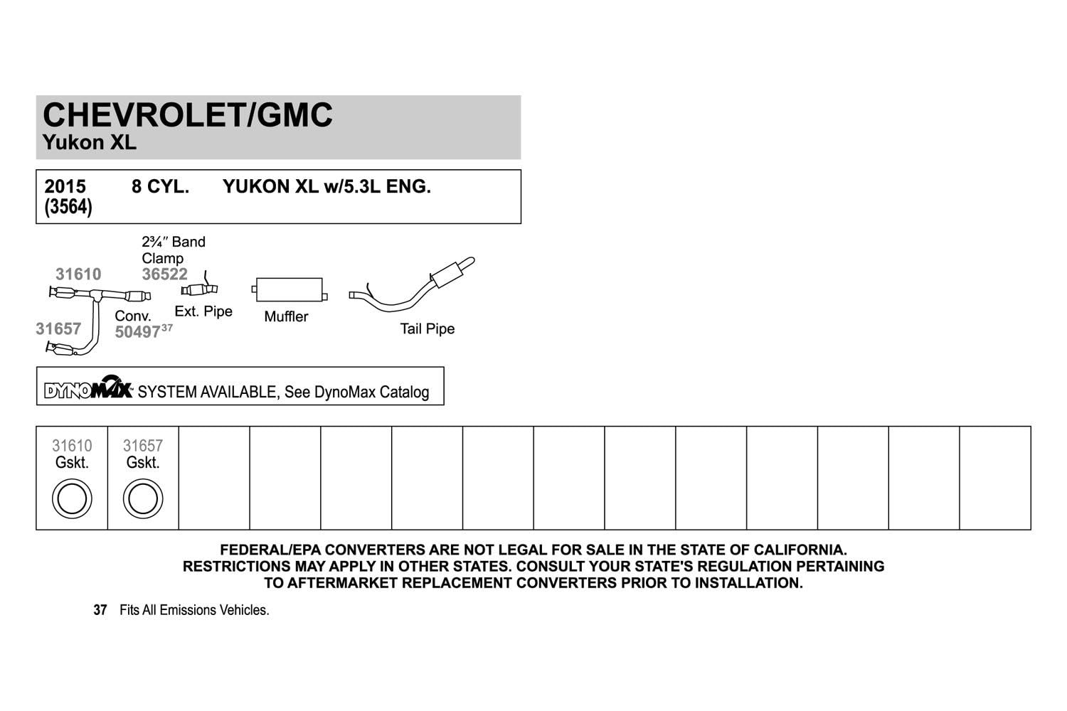 Walker 36522 tight-seal exhaust clamp delivers 360° sealing for muffler joints.