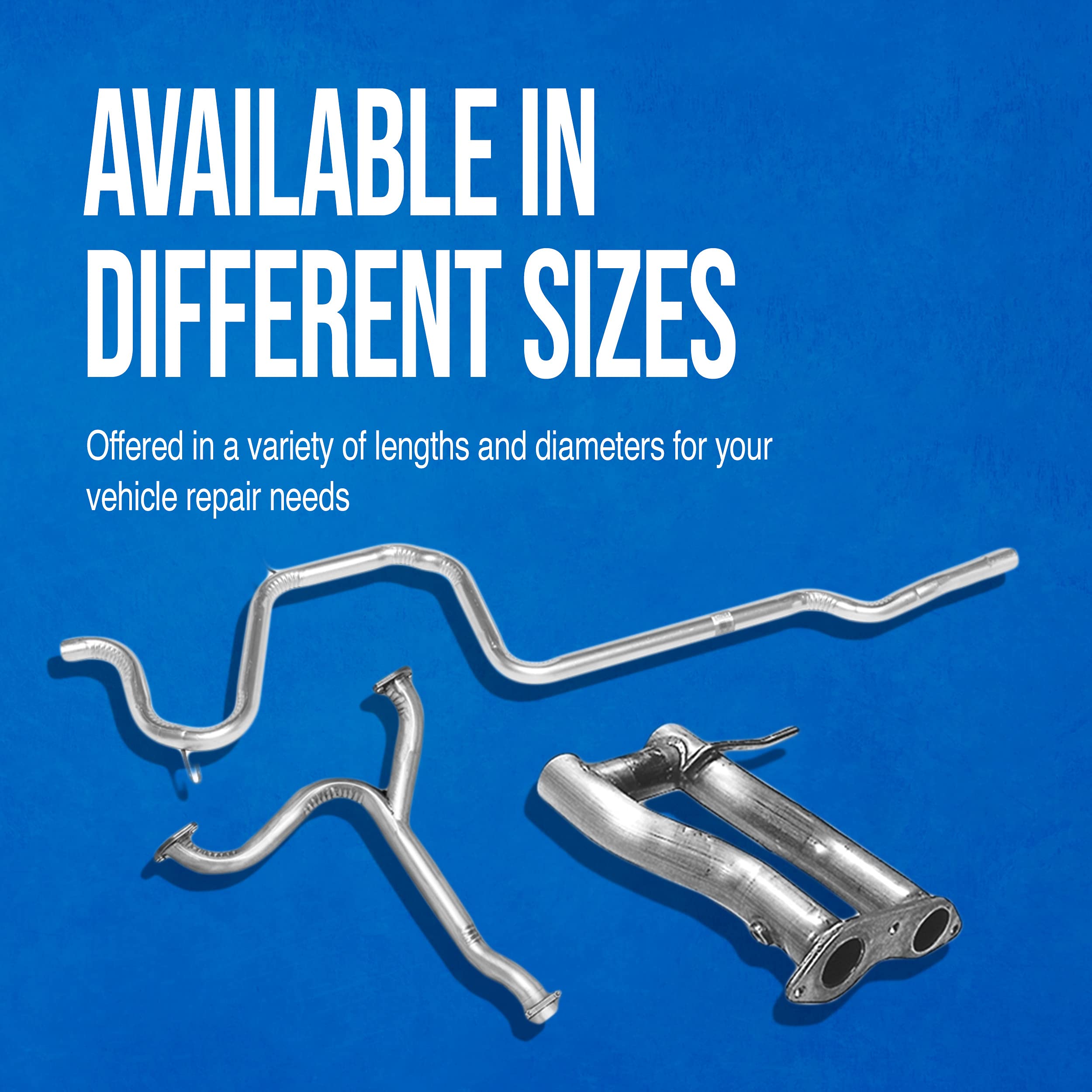 Walker galvanized steel exhaust flex pipe offering rust resistance for long-lasting performance.