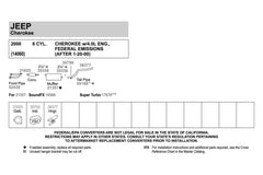 Walker SoundFX 18568 direct-fit hangers for easy bolt-on installation.