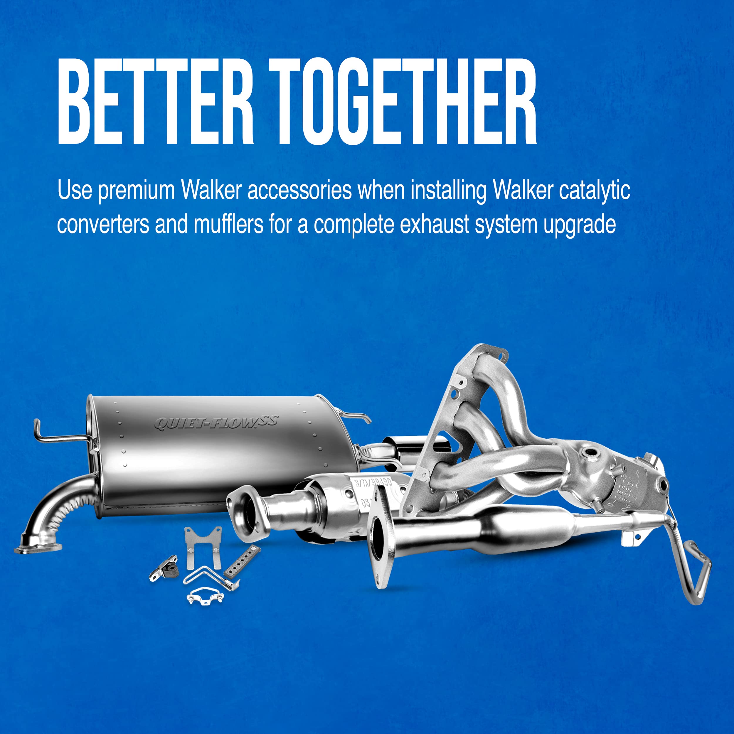 Walker universal-fit exhaust pipe offering installer flexibility.