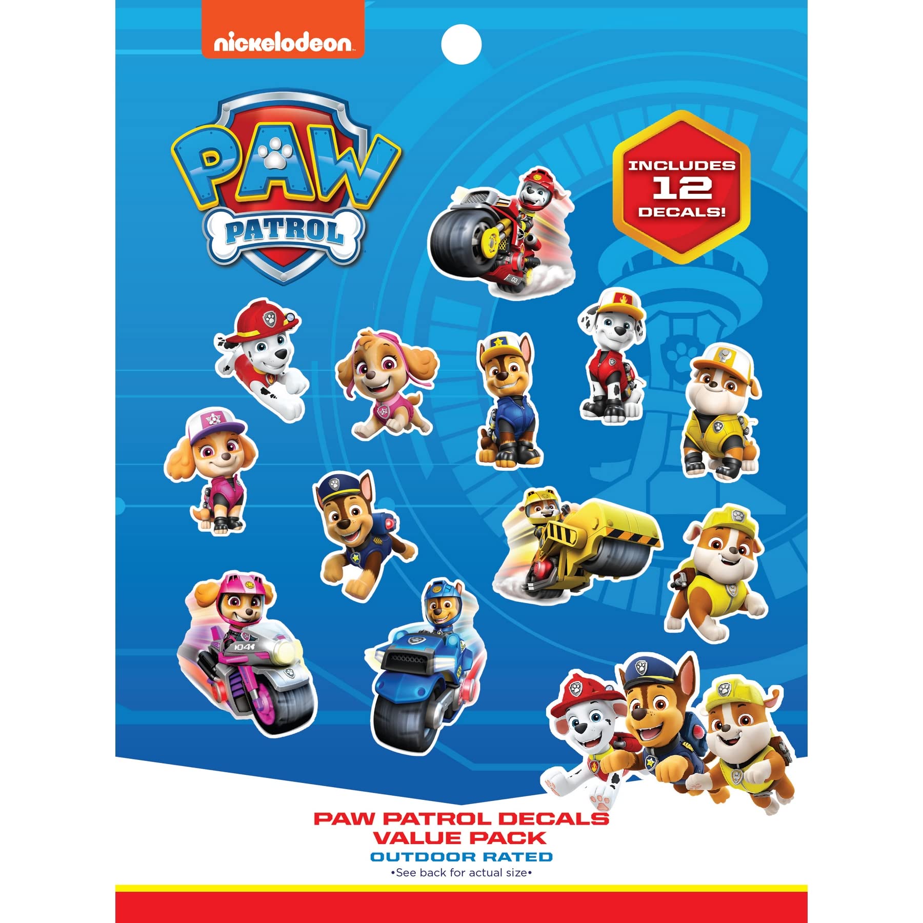 WALL PALZ Paw Patrol Chase decal for laptop customization and kid-friendly flair.