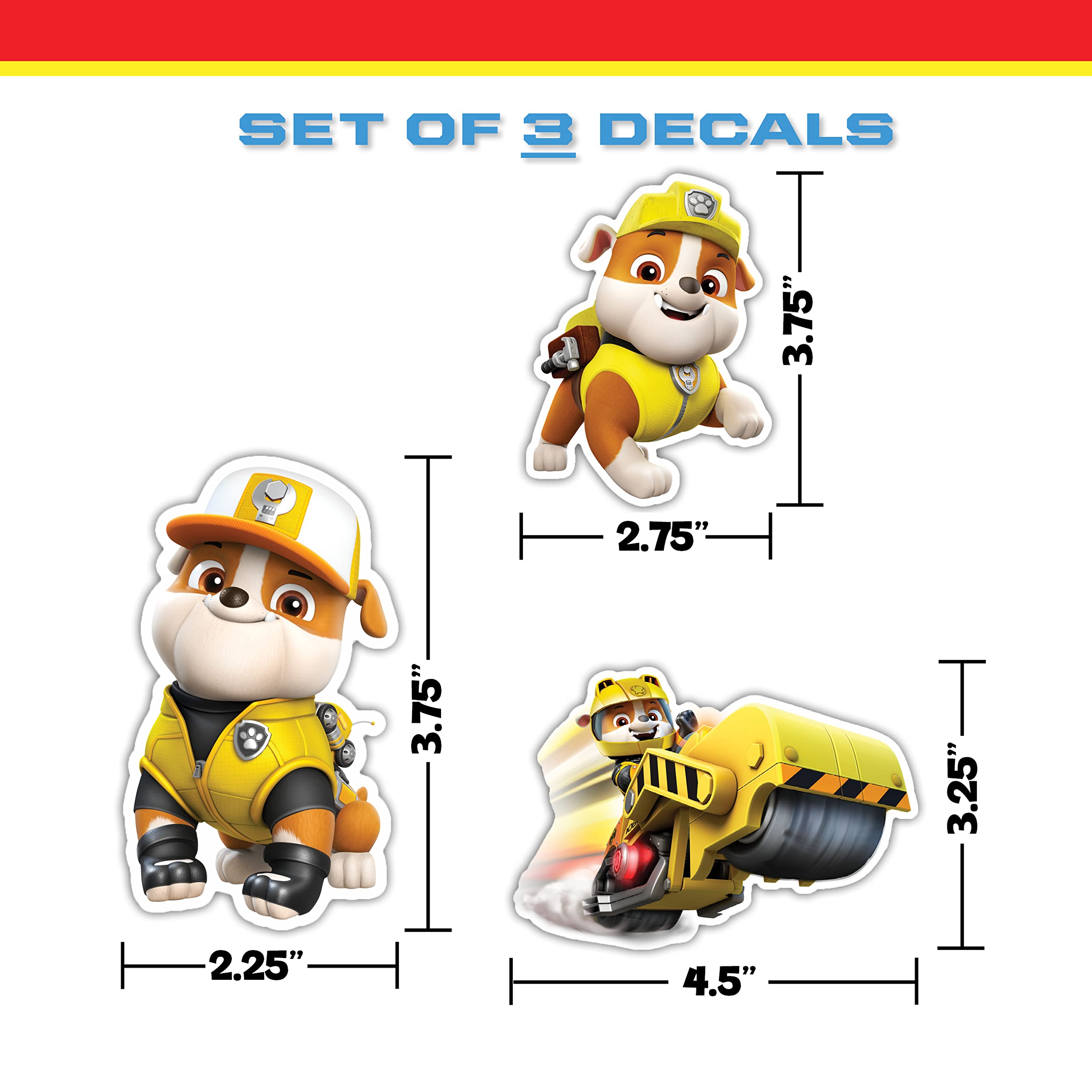 WALL PALZ Paw Patrol ensemble decal set for multiple devices and gear.