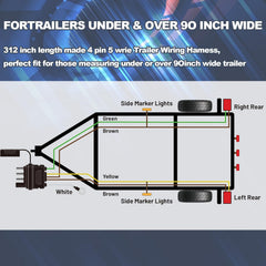 WALSIO color coded wires provide straightforward wiring for quick setup