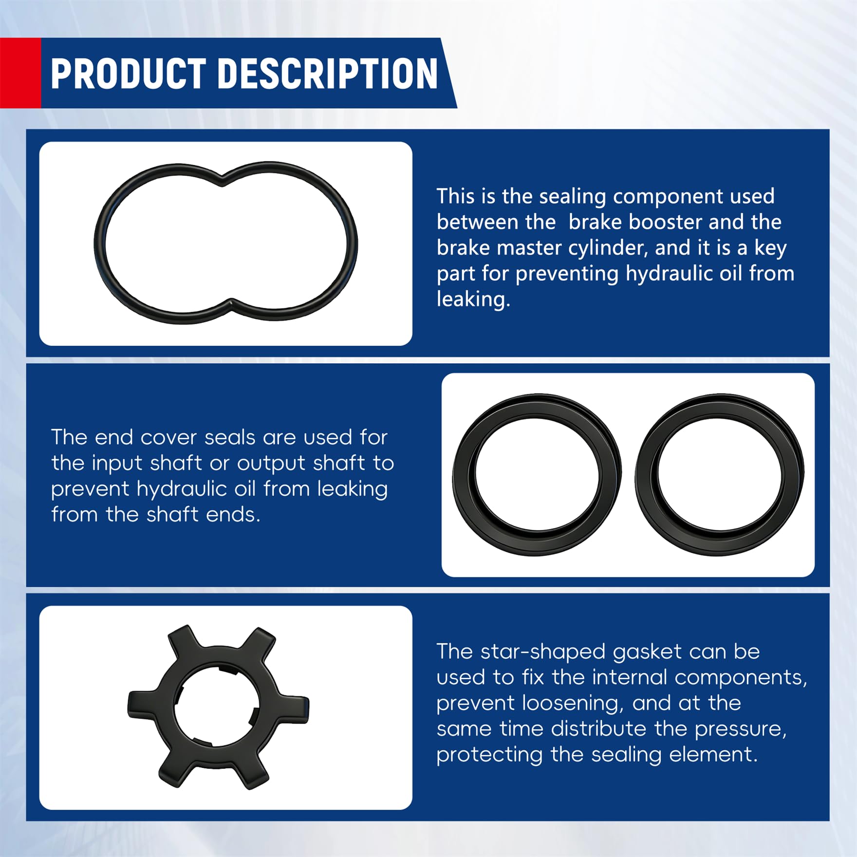 Waltyotur hydraulic booster disassembly and seal replacement concept image for Bendix compatibility.
