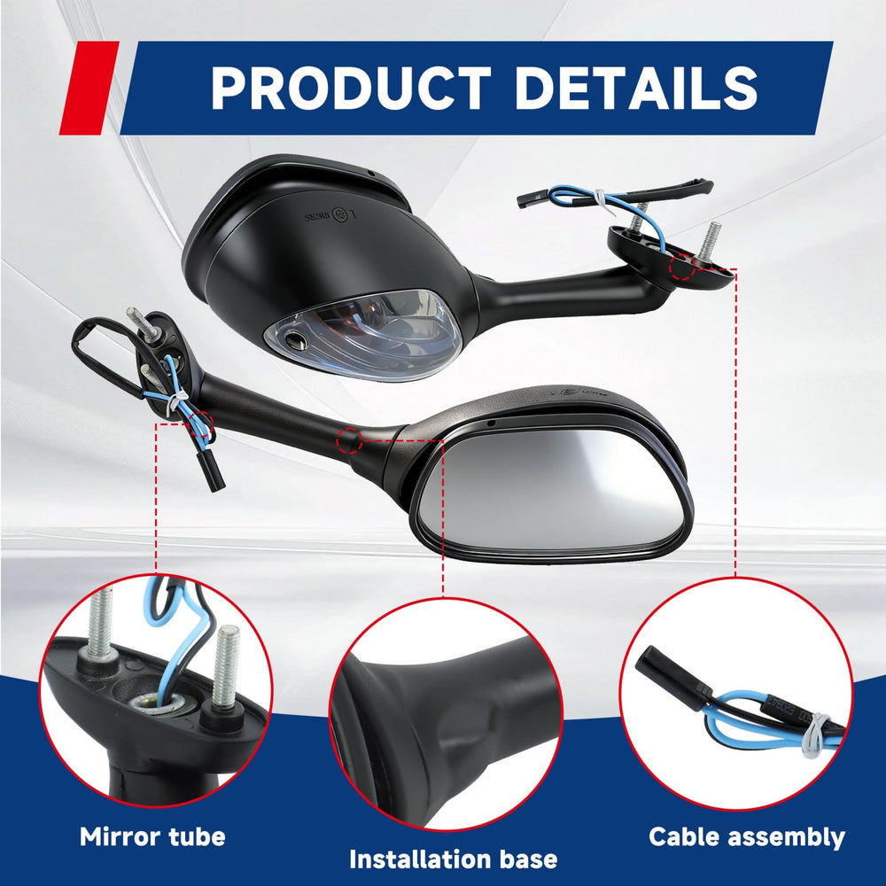 Waltyotur replacement mirror for Suzuki GSXR ensures reliable fit