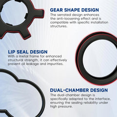 Waltyotur universal rubber seal repair kit showing durable seals for leak prevention.