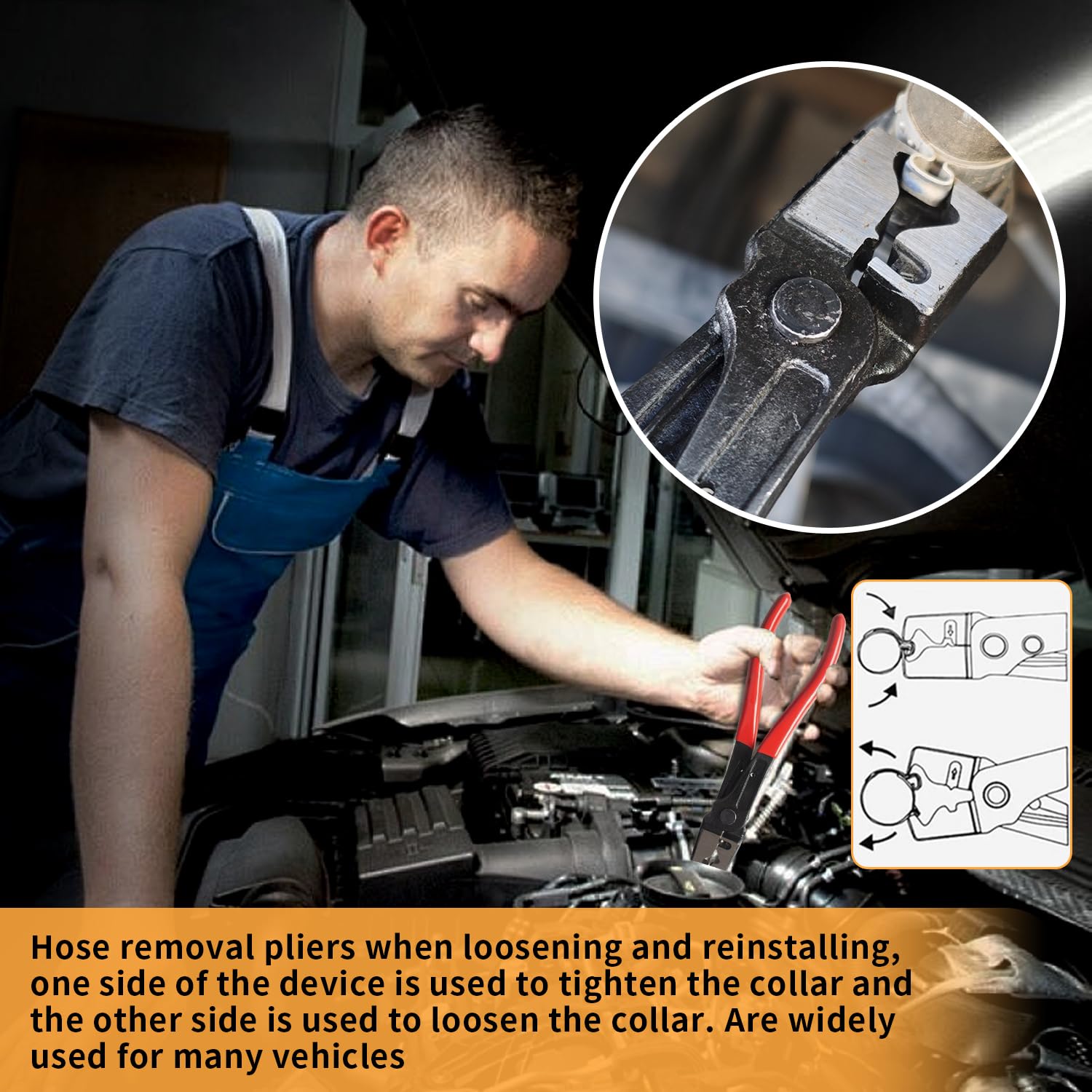 WAMEIJU fuel injector and ignition coil connector tool for easy unplugging.