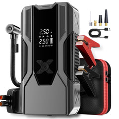 WANBILU jump-starter display clearly shows power and status for quick readiness.