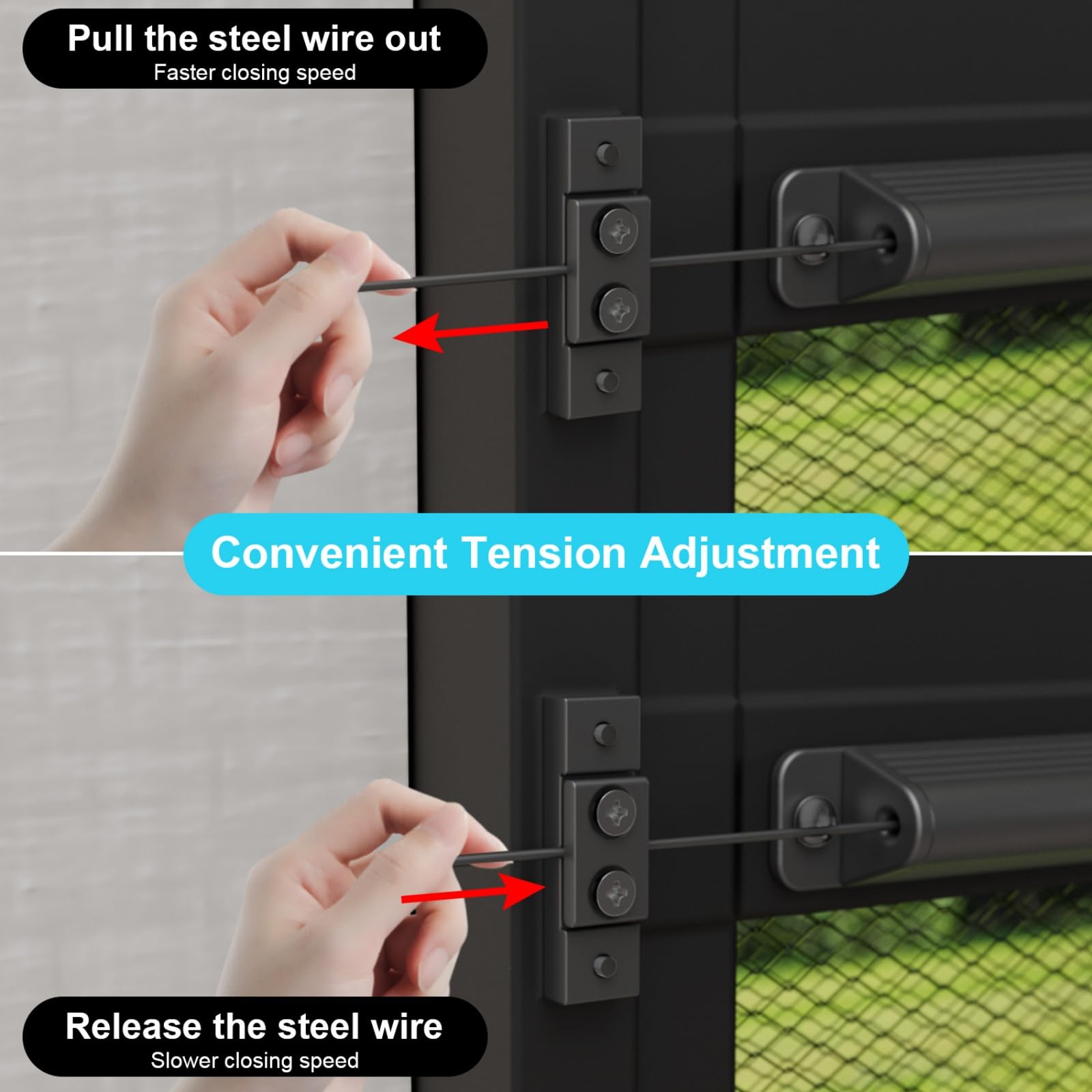 WanDwel rust-resistant aluminum body withstands outdoor use.