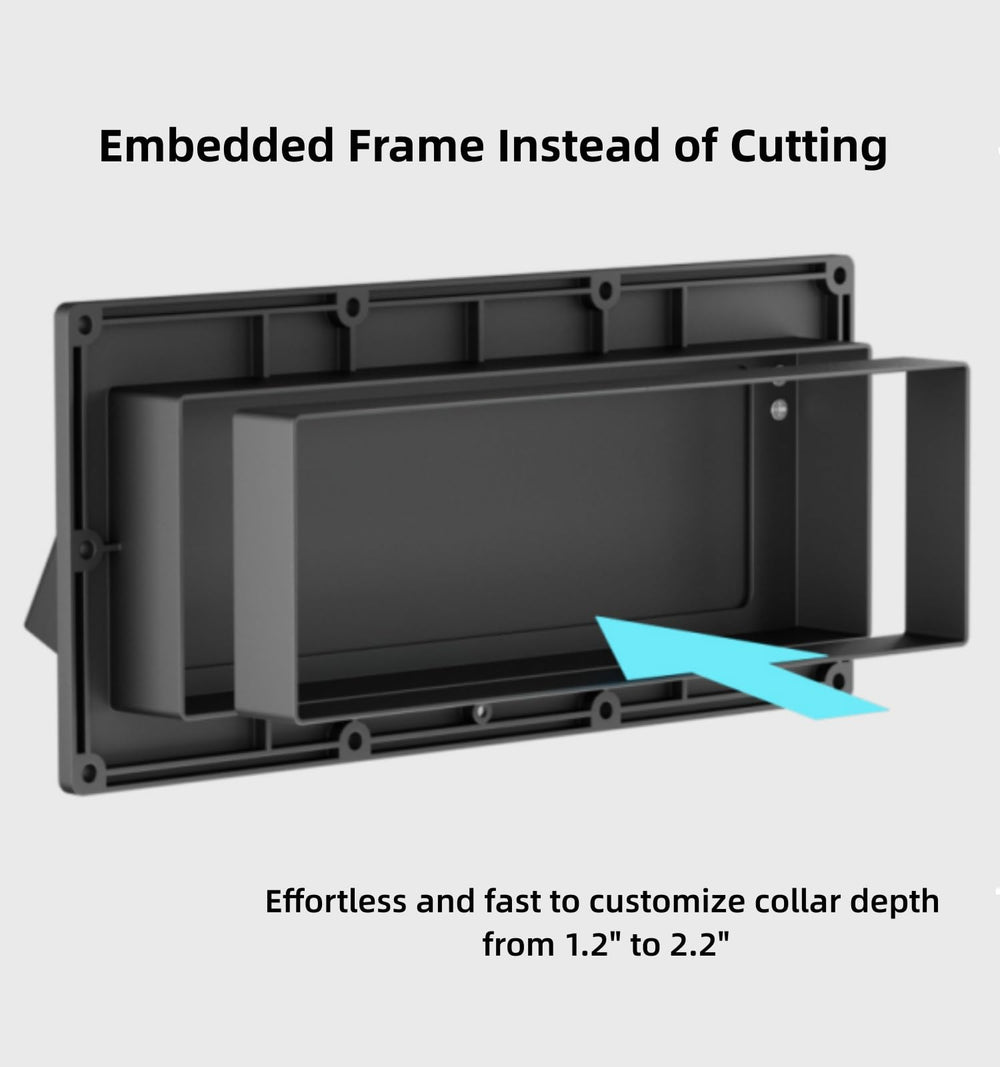 WanDwel locking damper with pivoting clip for quiet closure.