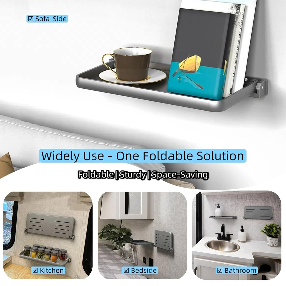 WanDwel shelf with mounting hardware enables easy installation.