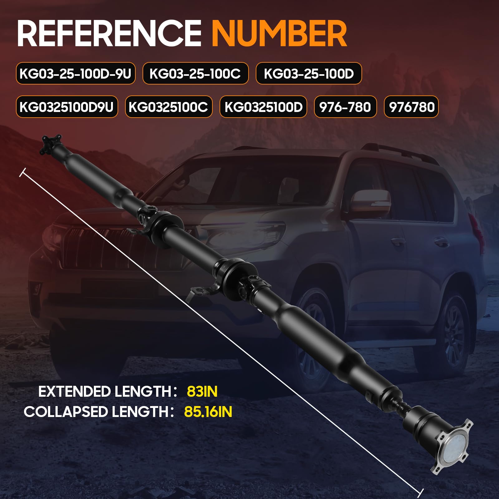 WANKECAR drive shaft reference numbers ensure OEM-like fit