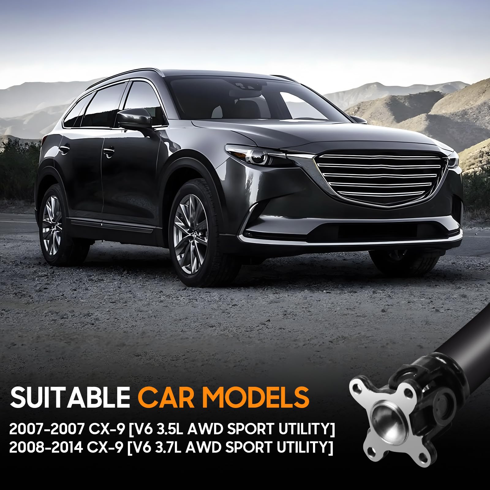 WANKECAR driveshaft assembly for AWD CX-9 enhances stability