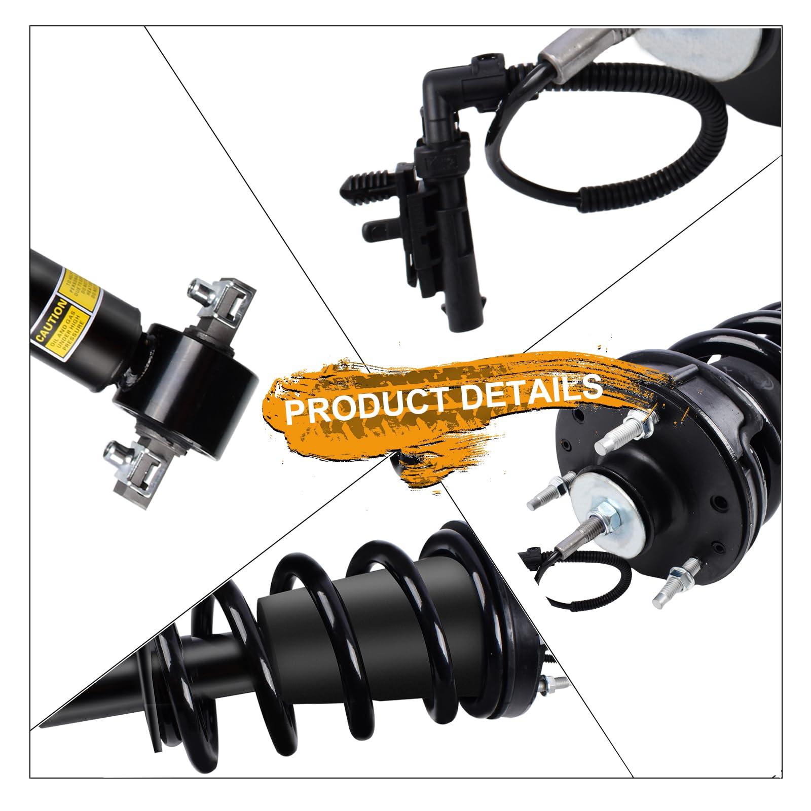 WANKECAR front strut for Yukon XL Denali supports smoother Mag Ride performance.