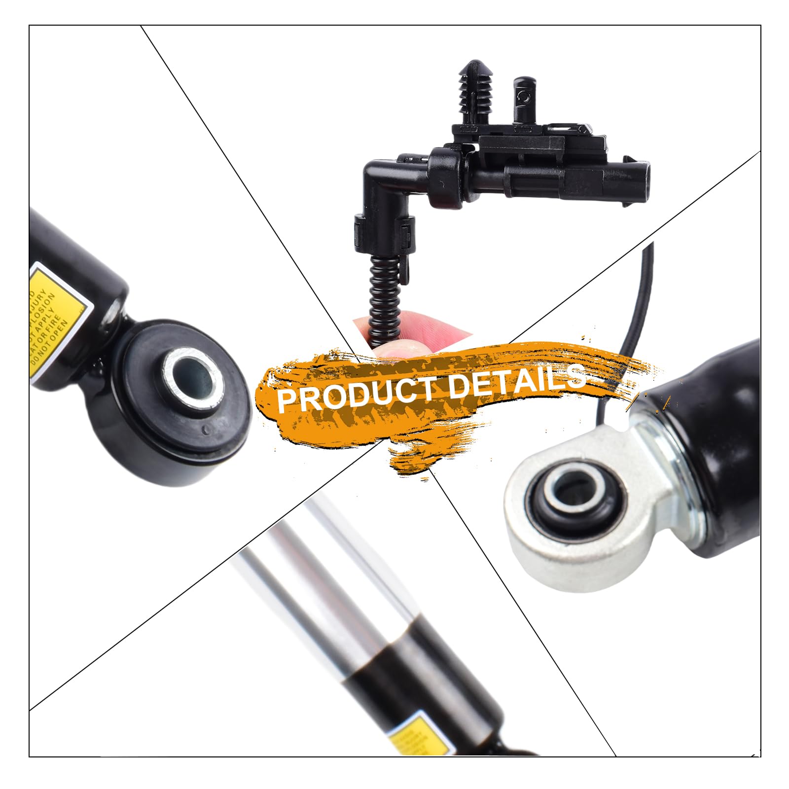 WANKECAR rear air shock absorber pair Tahoe right helps recover ride height after load.