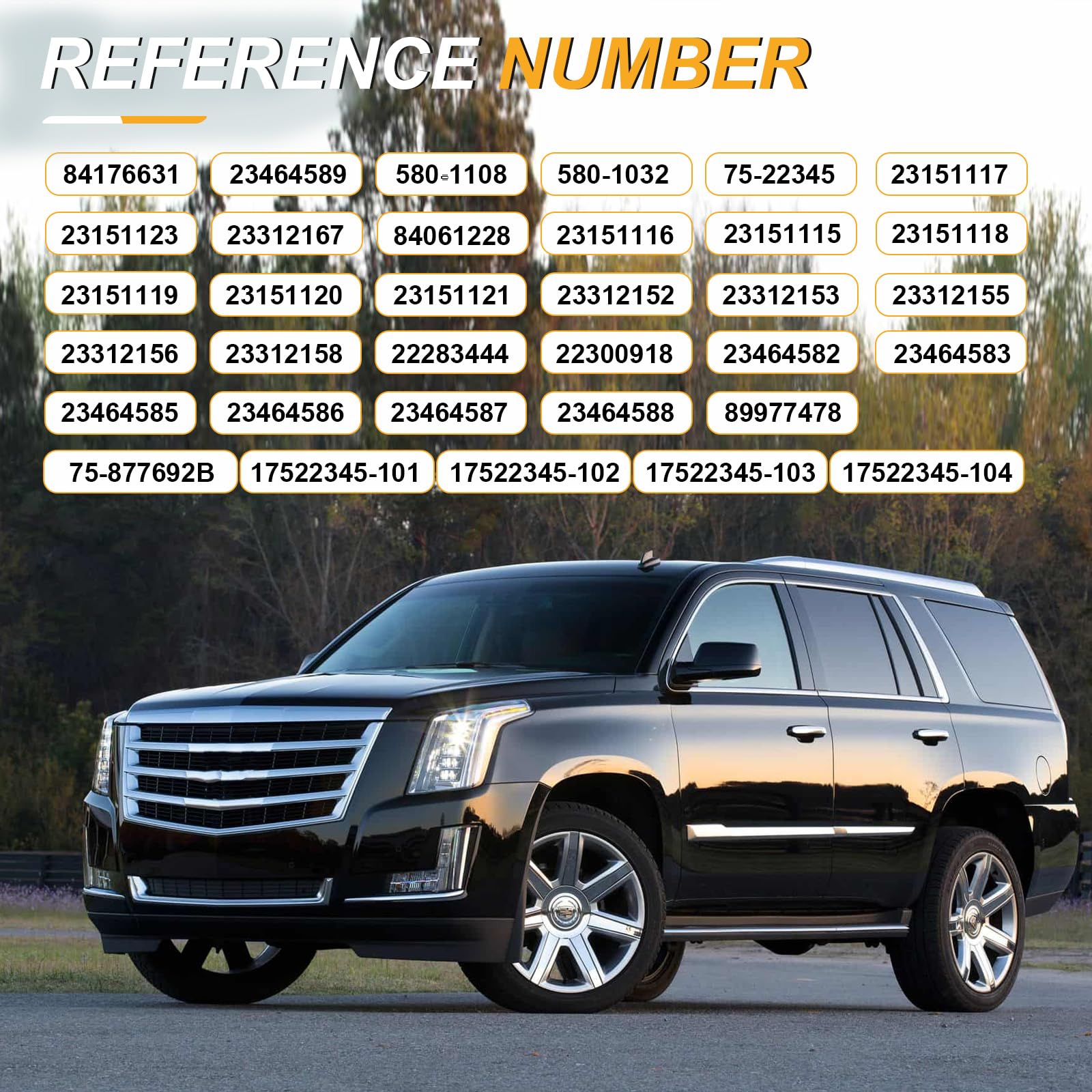WANKECAR vehicle fitment list confirms compatible GM models