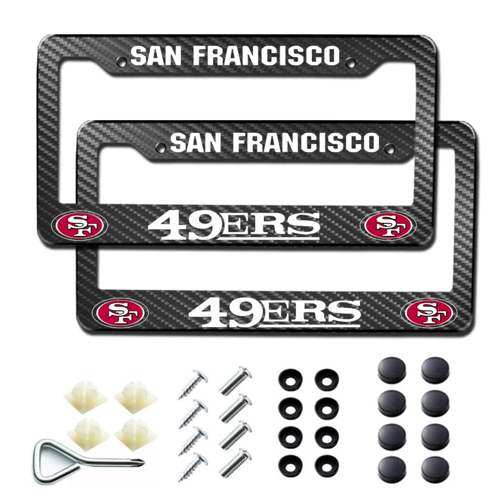 WANRELE aluminum license plate frames — front view highlights sturdy, corrosion-resistant construction.